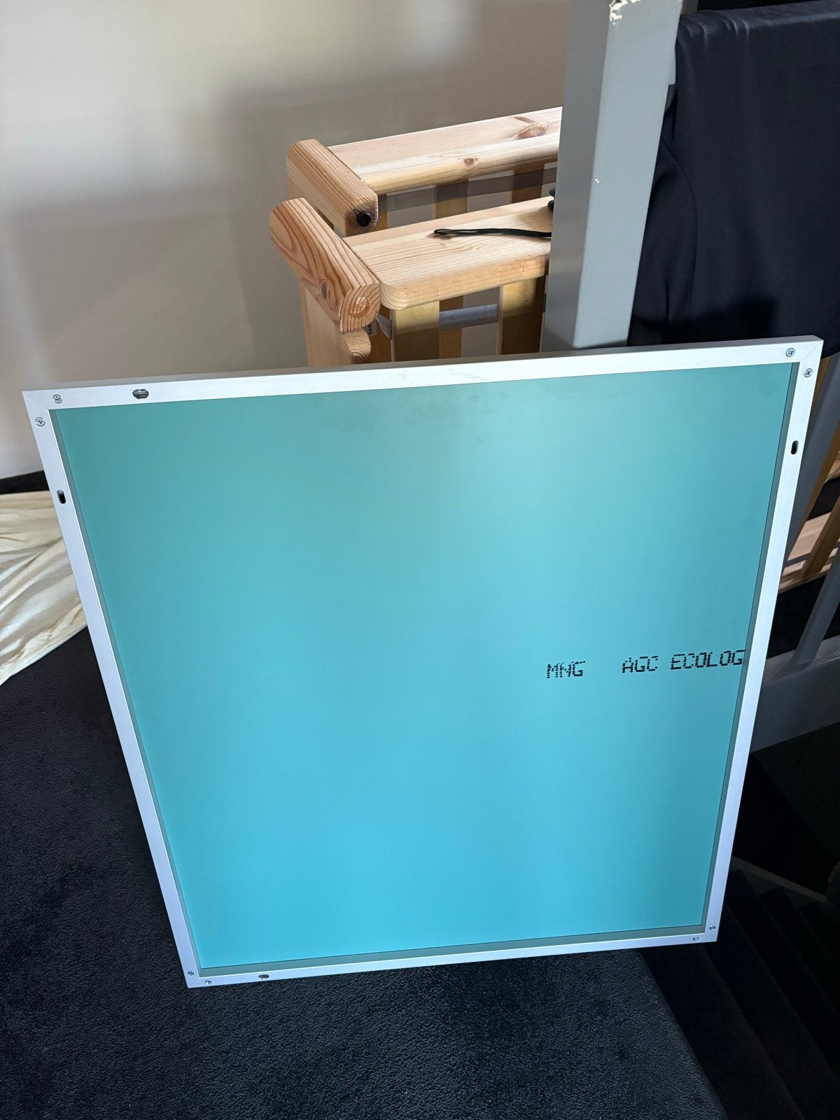 Grote spiegel met aluminium frame, Huis en Inrichting, Ophalen, Nieuw, 75 tot 100 cm, Minder dan 100 cm