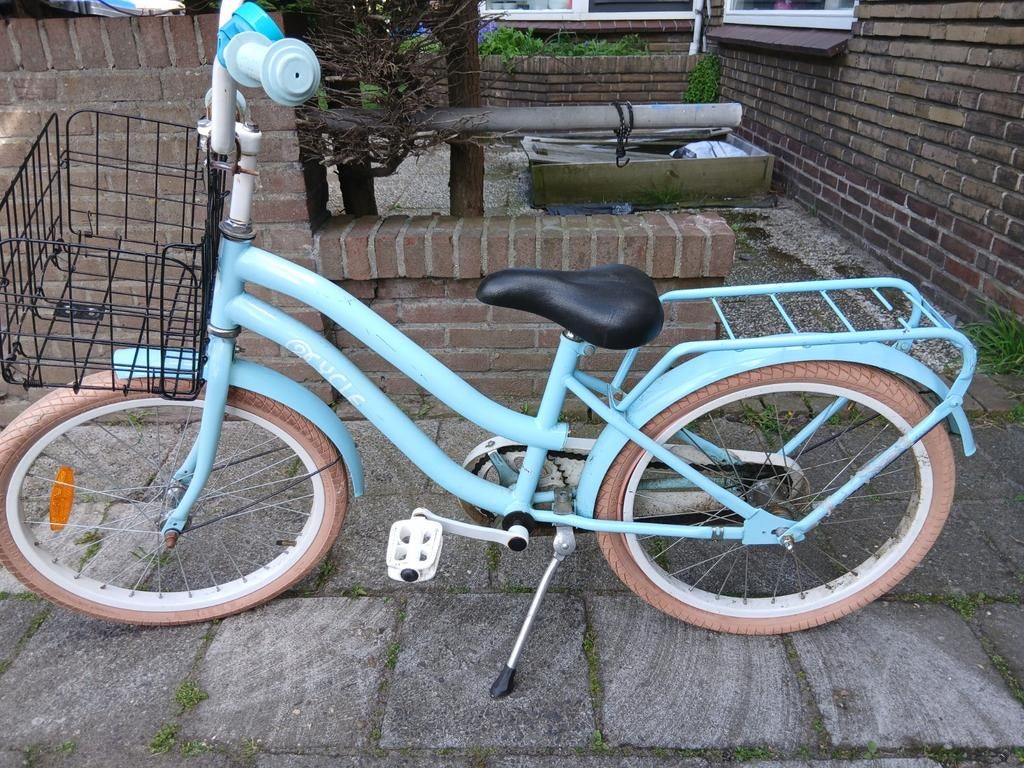 2Cycle meisjesfiets 20 inch – mintgroen, Fietsen en Brommers, Fietsen | Meisjes, Ophalen, Zo goed als nieuw, 20 inch, Versnellingen