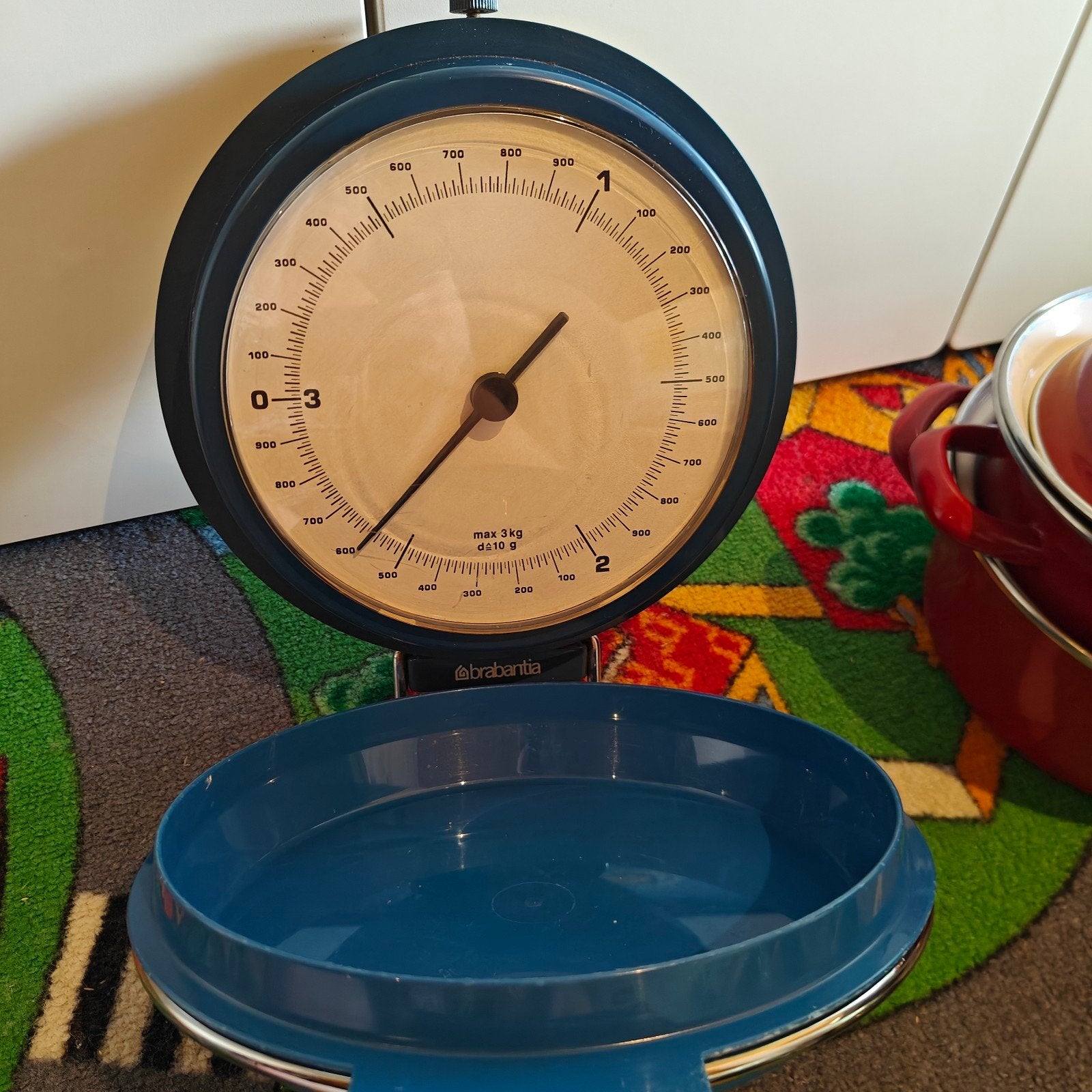Brabantia keukenweegschaal - analoog - blauw - 3kg, Witgoed en Apparatuur, Weegschalen, Ophalen