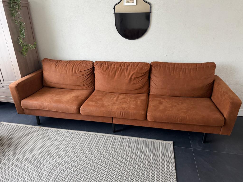 Lean Bakker bank, caramel kleur, 85x280x80 cm, Ophalen, Gebruikt, Stof