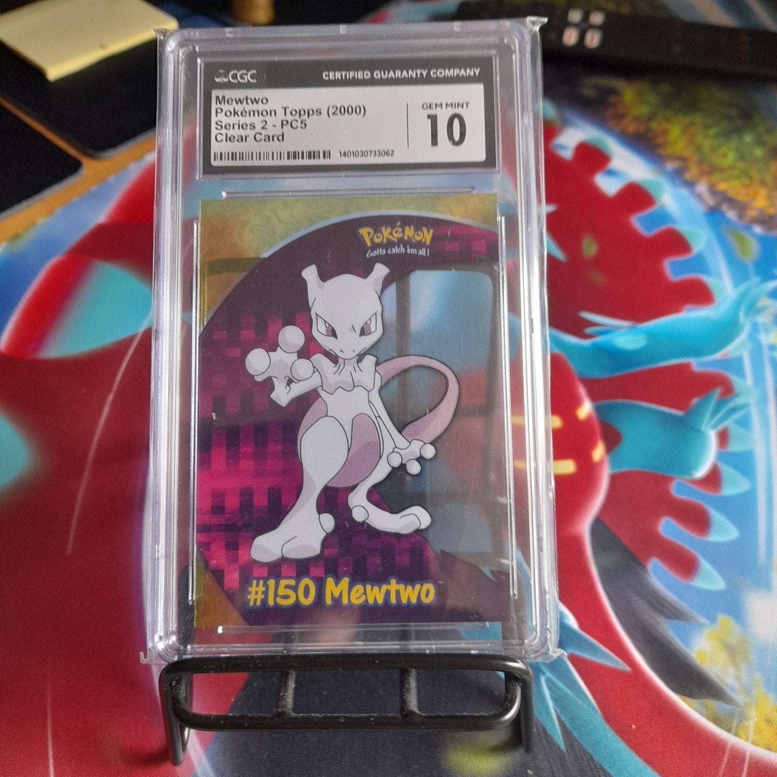 Mewtwo topps 2000 series 2 cgc 10!, Ophalen of Verzenden, Zo goed als nieuw