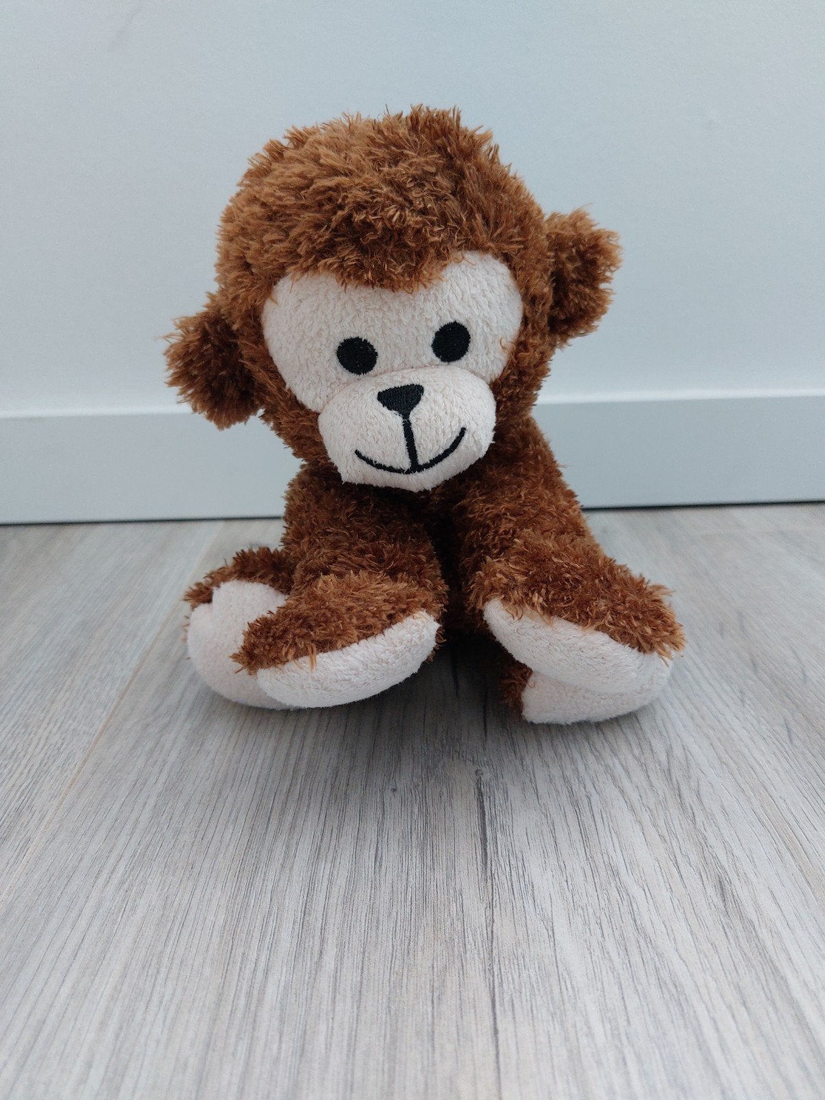 Knuffel Hema aap Monkey bruin fluffy L494, Ophalen of Verzenden, Zo goed als nieuw, Overige typen