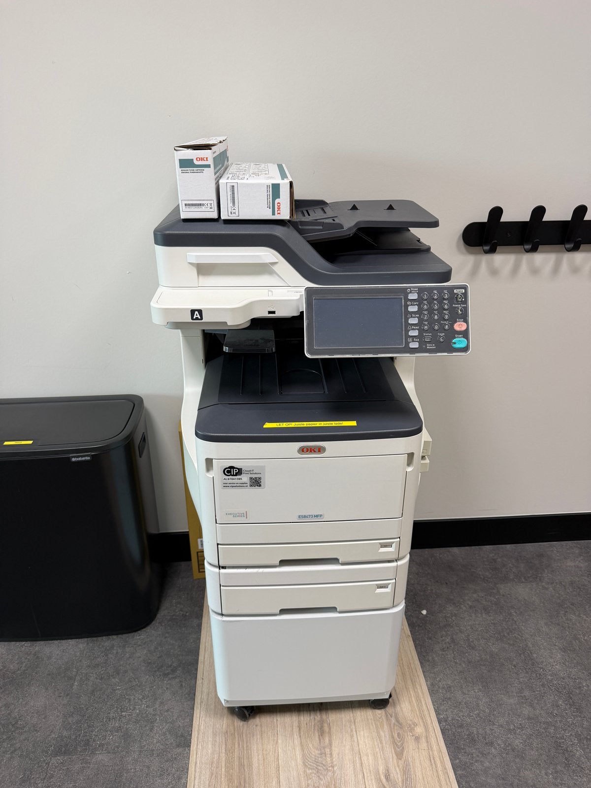 OKI ES8473 MFP All-in-One Laserprinter met extra lades, Ophalen, Gebruikt, Faxen, All-in-one