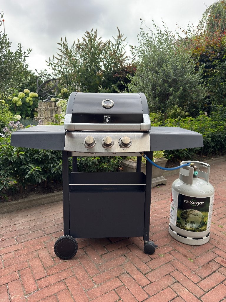Gas-BBQ Intratuin  GardenGrill met volle gasfles & grilplaat, Tuin en Terras, Ophalen, Gebruikt, Garden Grill