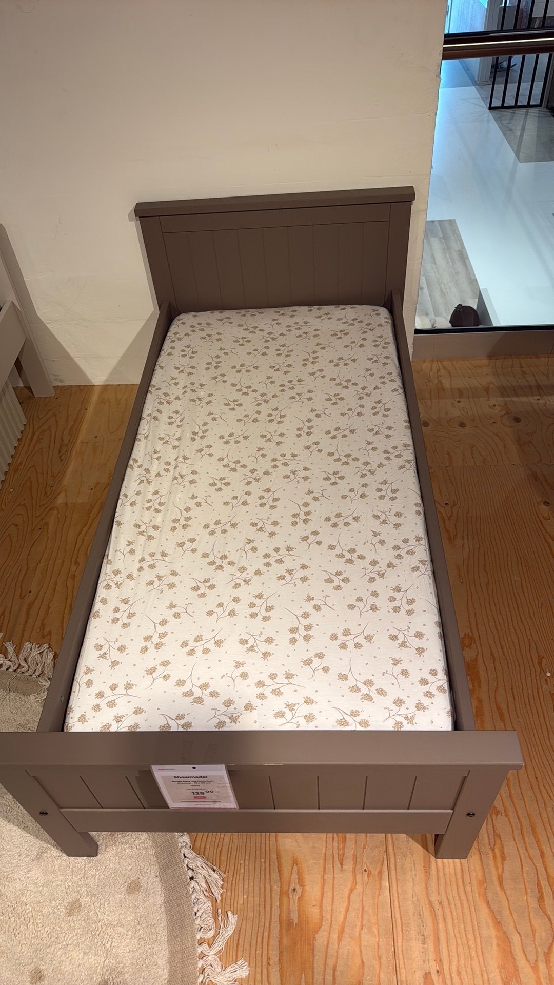 Europe baby Job peuterbed chestnut 70 x 150, Ophalen, Zo goed als nieuw, 140 tot 160 cm, 70 tot 85 cm
