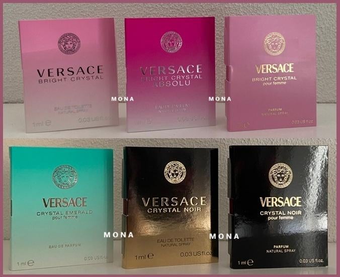 Crystal Collection set 6 parfum samples proefjes testers, Sieraden, Tassen en Uiterlijk, Uiterlijk | Parfum, Verzenden, Nieuw