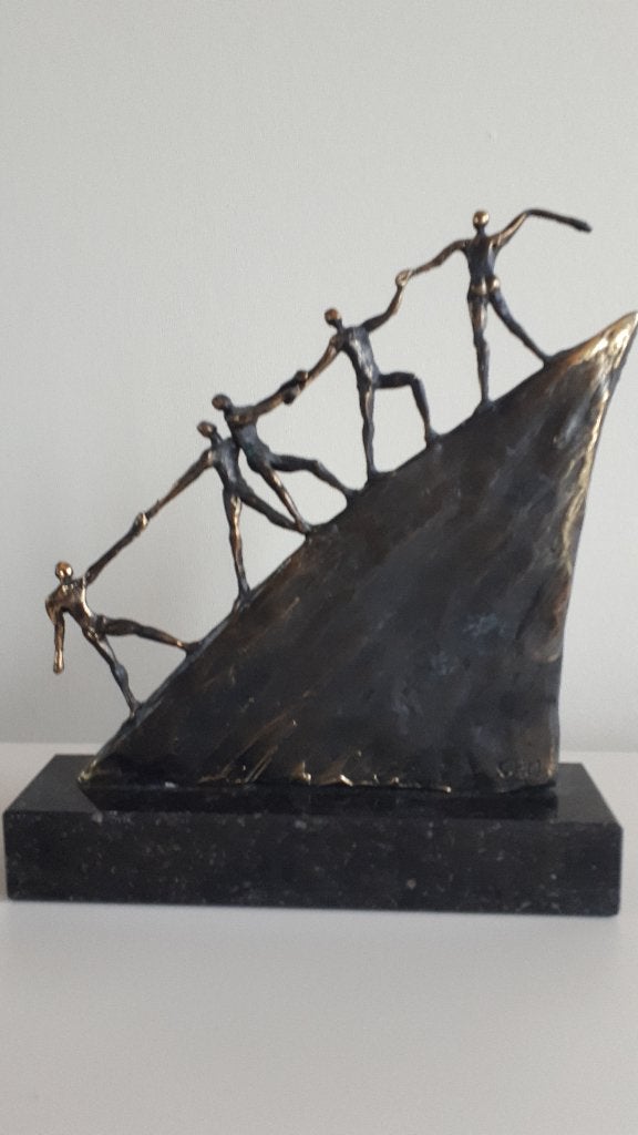 Brons beeldje Corry Ammerlaan van Niekerk, Ophalen, Nieuw, Mens
