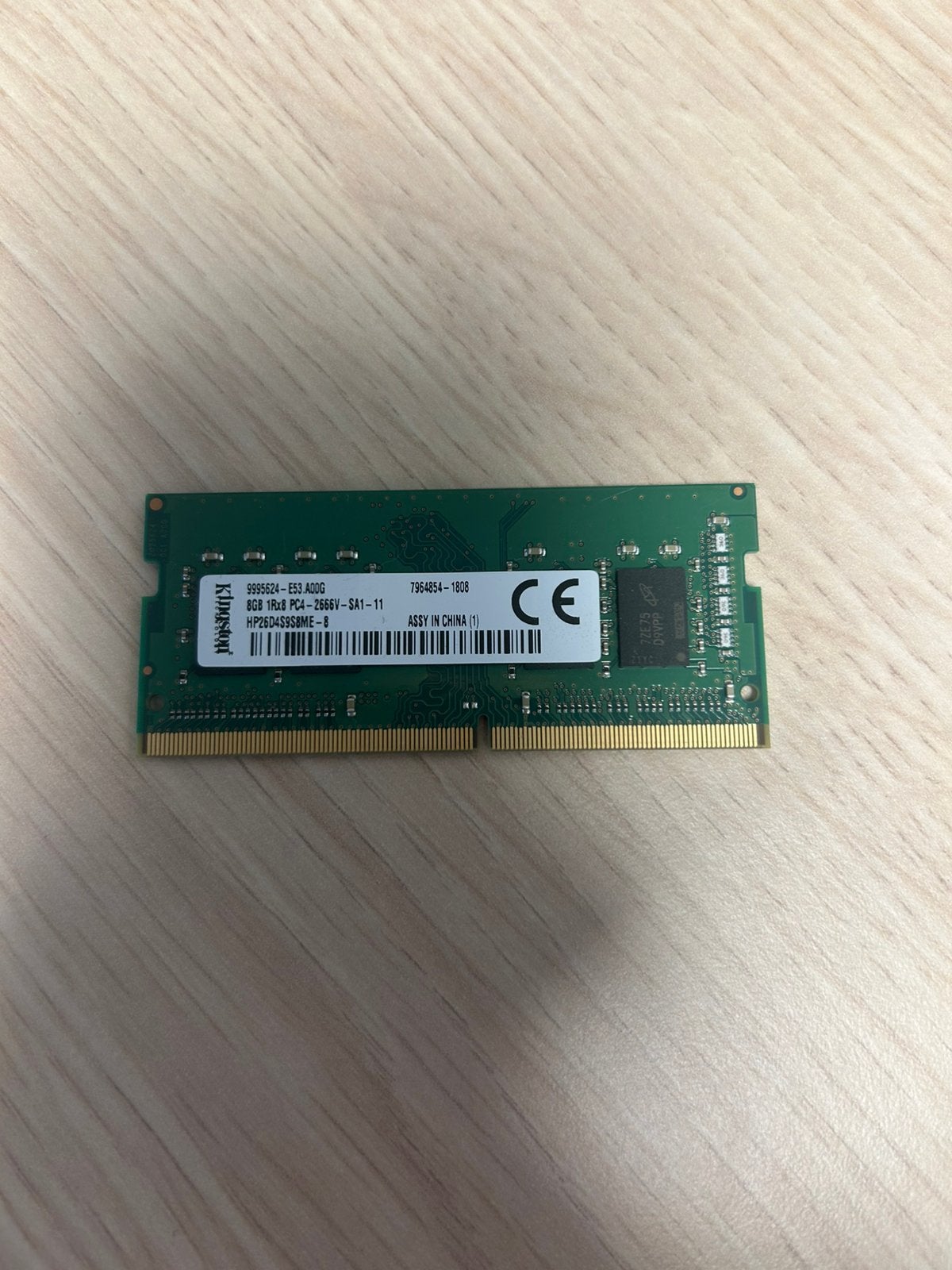 Kingston 8GB DDR4 RAM, Computers en Software, RAM geheugen, Zo goed als nieuw, Desktop, DDR4, Ophalen of Verzenden