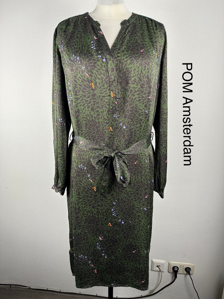POM Amsterdam Jurk  (mt: 44) QL/186, Kleding | Dames, Jurken, POM Amsterdam, Blauw, POM Amsterdam, Maat 42/44 (L)