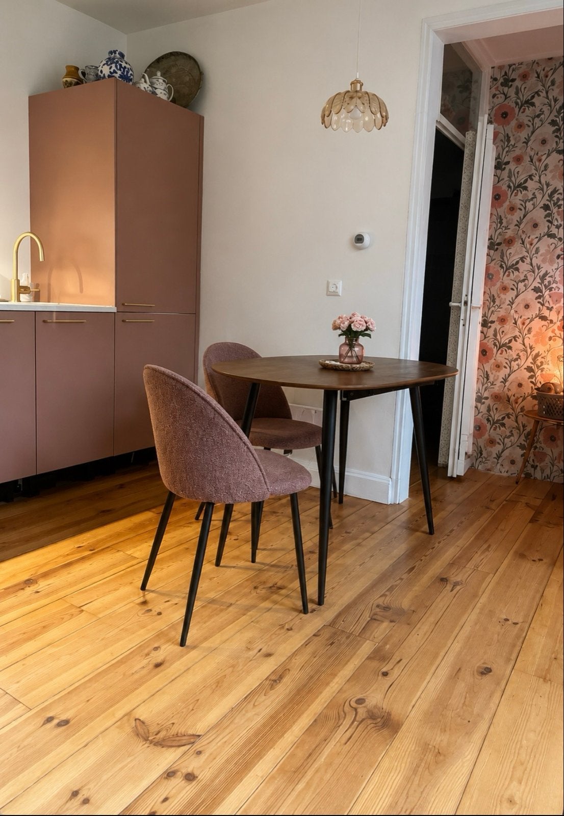 Uitschuifbare Scandinavische Eettafel Ovaal Hout, Huis en Inrichting, Tafels | Eettafels, Ophalen, 50 tot 100 cm, 100 tot 150 cm