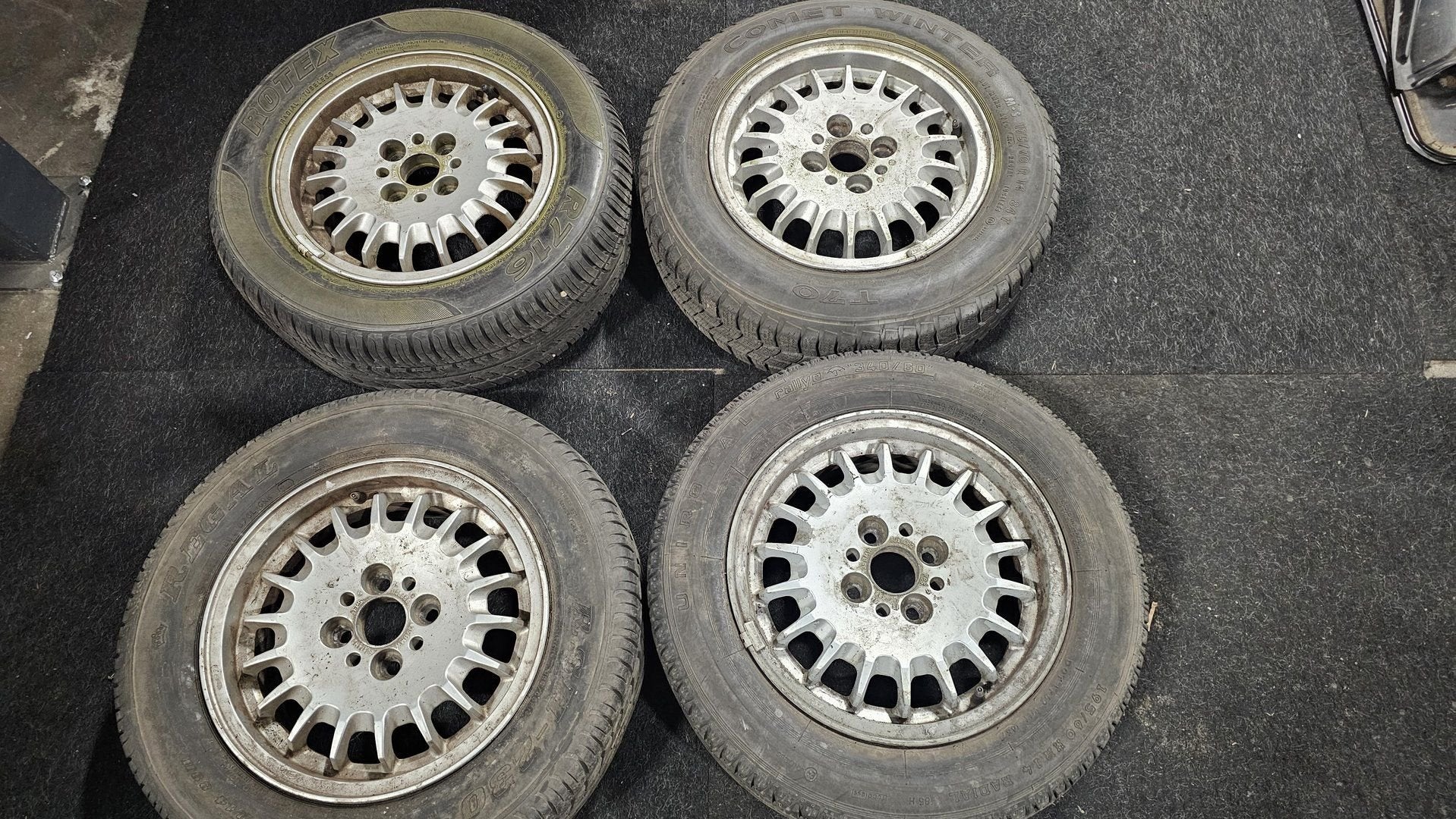 Set Originele velgen kroonkurk BMW 3 serie E30 4X100 ET34 36, Ophalen, Gebruikt, -, -