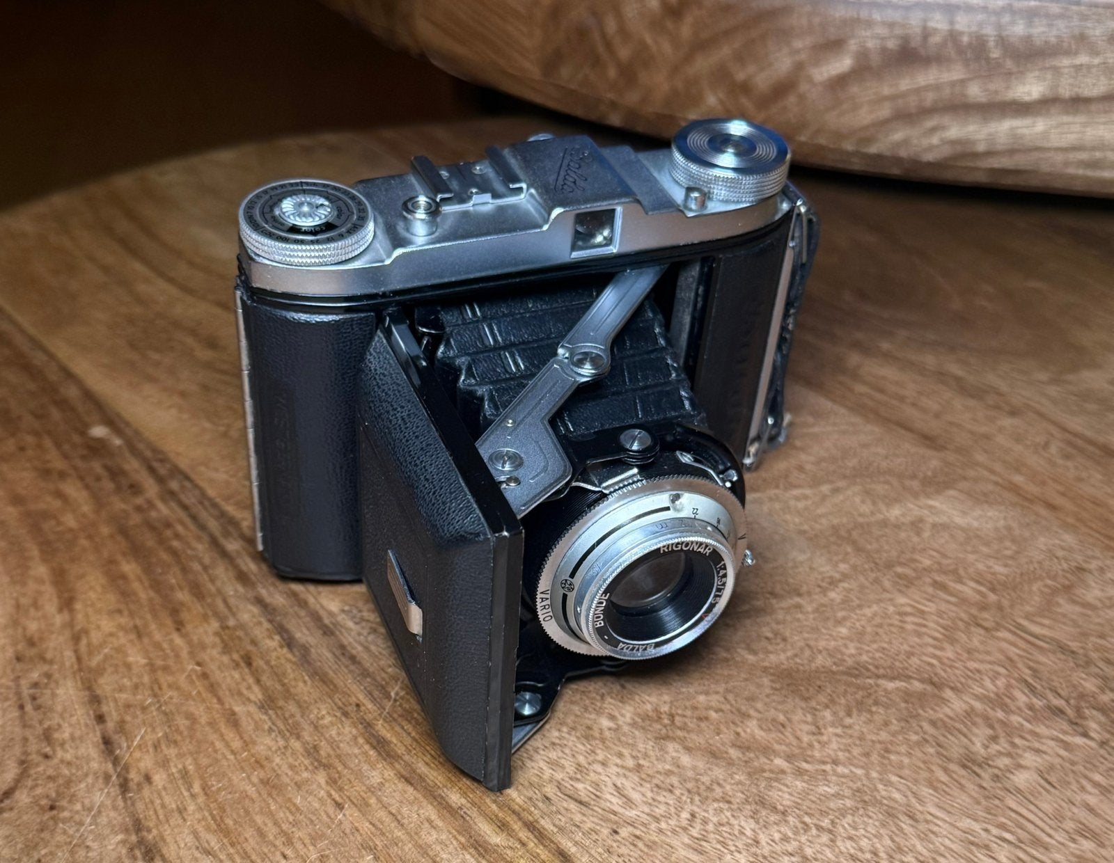 Balda Rigona 35mm Vouwcamera – Rigonar 50mm f/3.5 – Vintage, Audio, Tv en Foto, Fotocamera's Analoog, Ophalen of Verzenden, Zo goed als nieuw