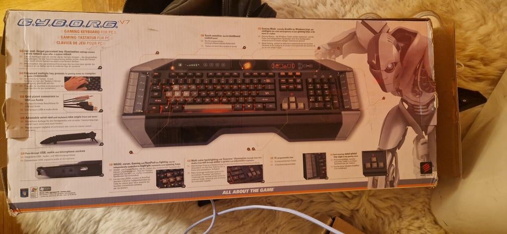 Mad Catz Cyborg Gaming Toetsenbord, Ophalen, Gebruikt, Mad Catz, Qwerty