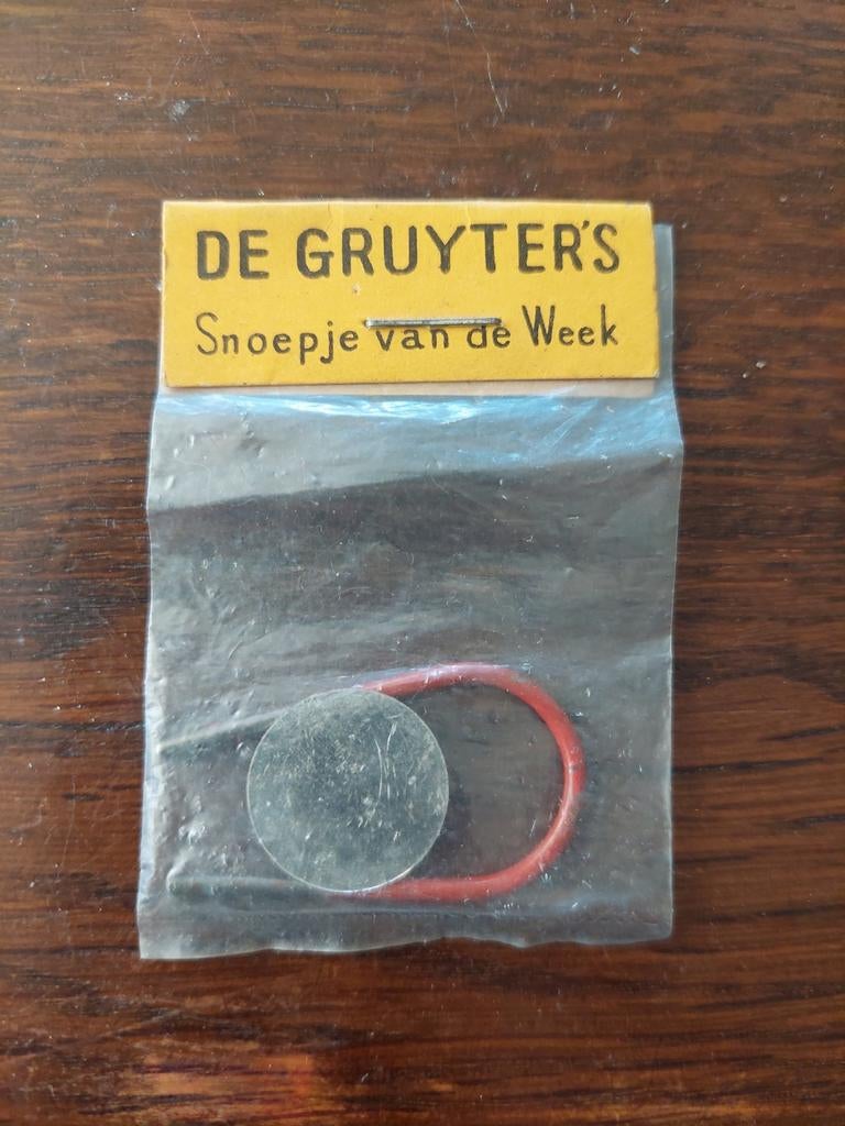 De Gruyter's Snoepje van de Week - Zeldzaam Verzamelobject, Ophalen of Verzenden, Zo goed als nieuw, Gebruiksvoorwerp