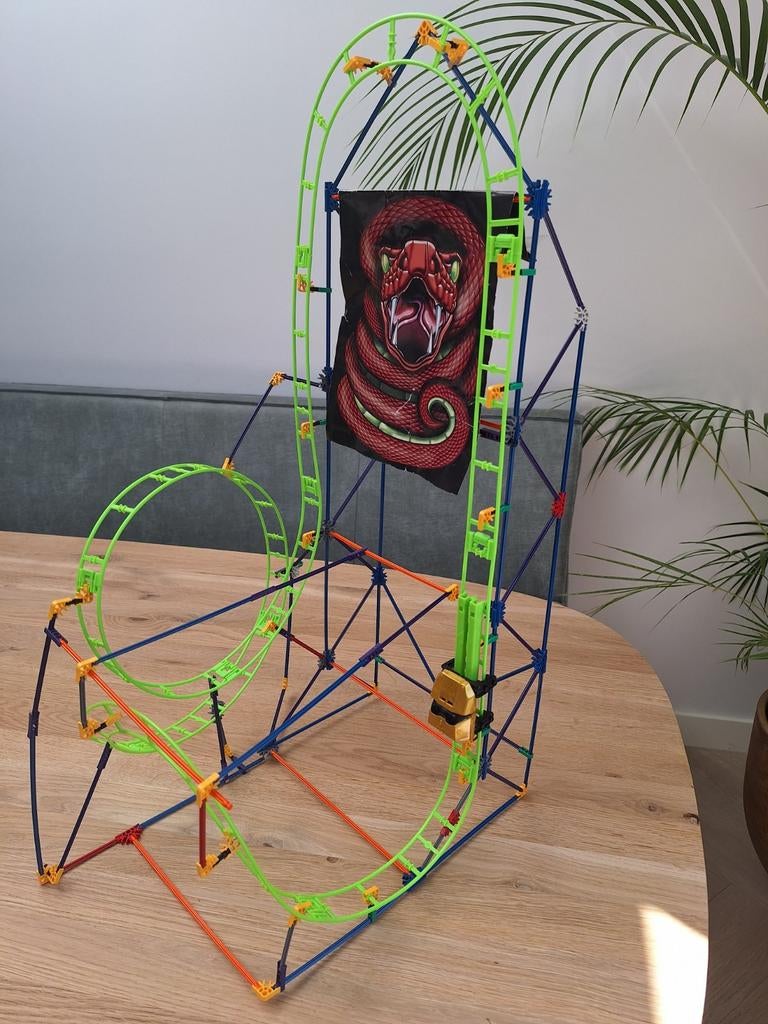 K'nex Cobra's Coil Set 12451 - bijna compleet., Ophalen of Verzenden, Gebruikt, K'nex