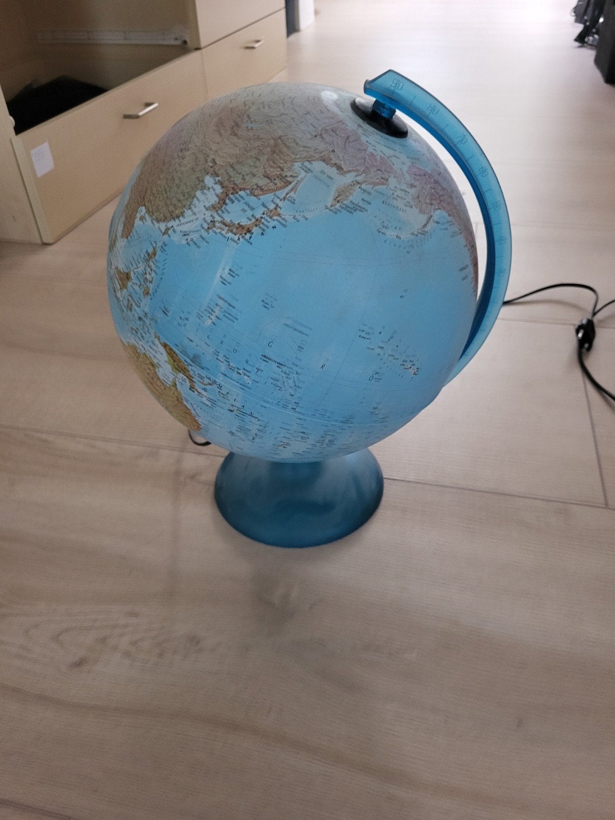 Verlichte Wereldbol - Educatief en Decoratief, Ophalen, Gebruikt, Kunststof, Educatief
