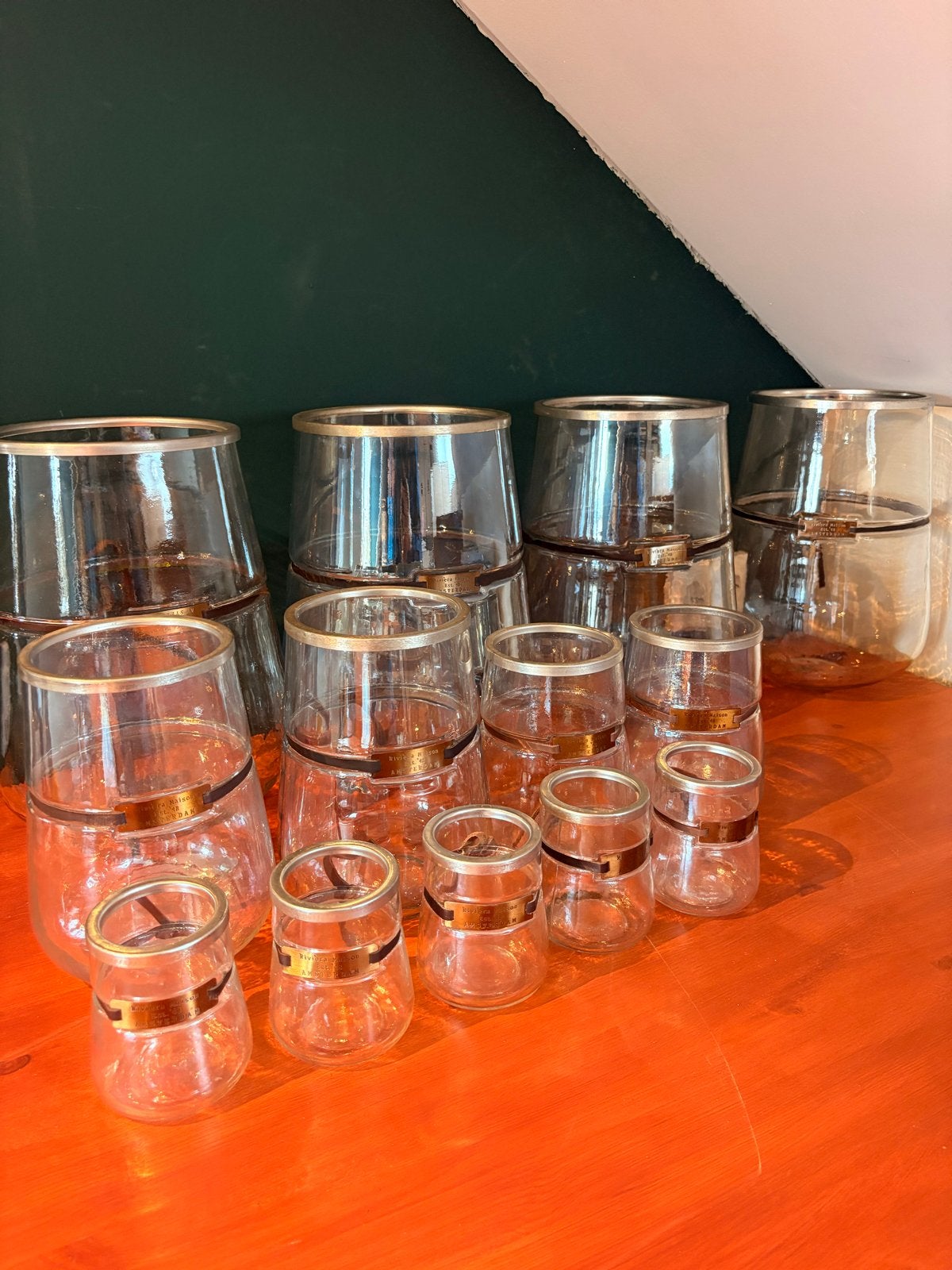 Rivièra Maison windlichten – set van 13 stuks in 4 maten, Ophalen, Windlicht, Meerkleurig, Rivièra Maison