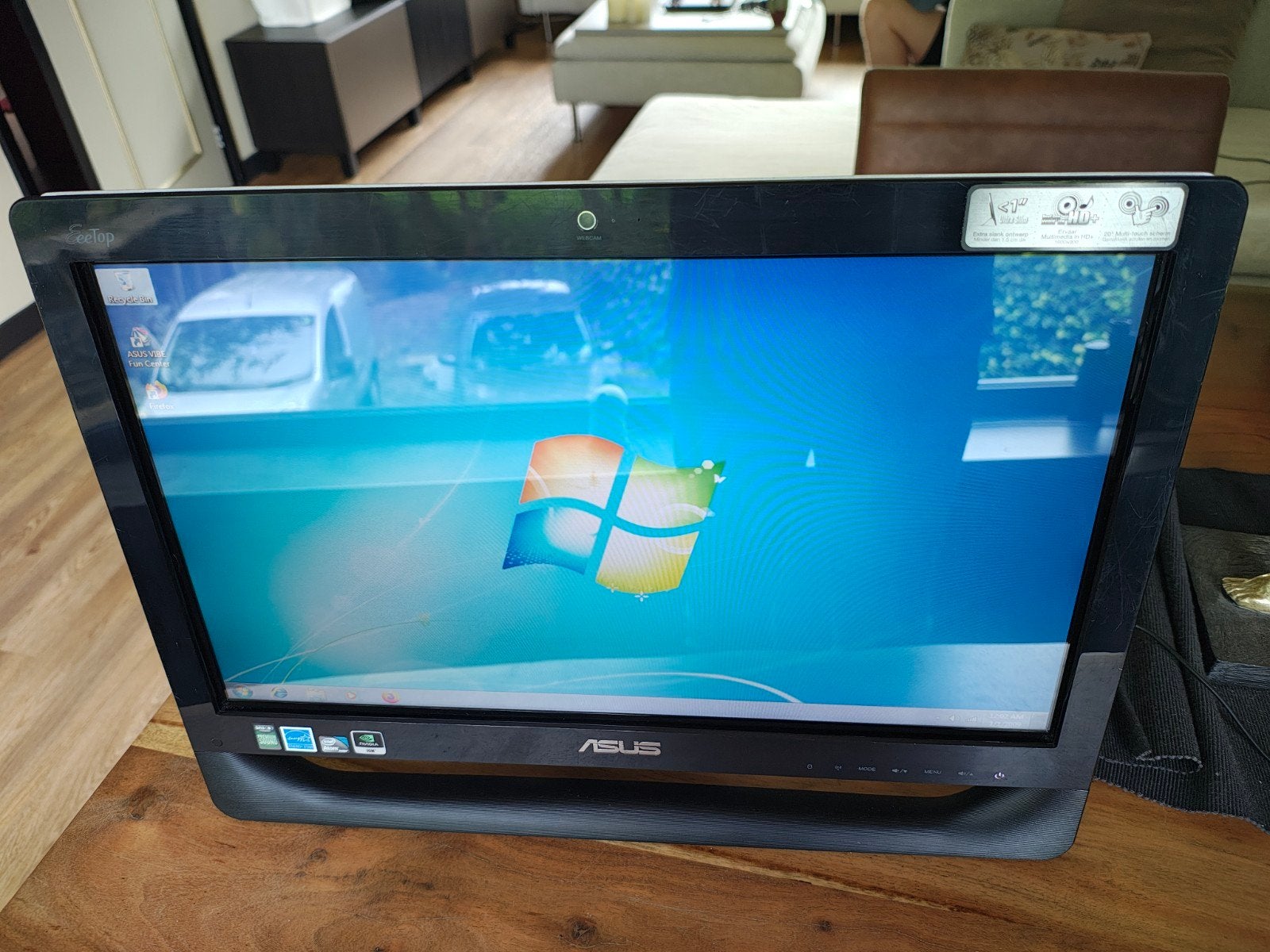 ASUS EeeTop PC All-in-One Desktop - Intel Atom, 4GB RAM, Computers en Software, Desktop Pc's, Asus, Minder dan 2 Ghz, Refurbished