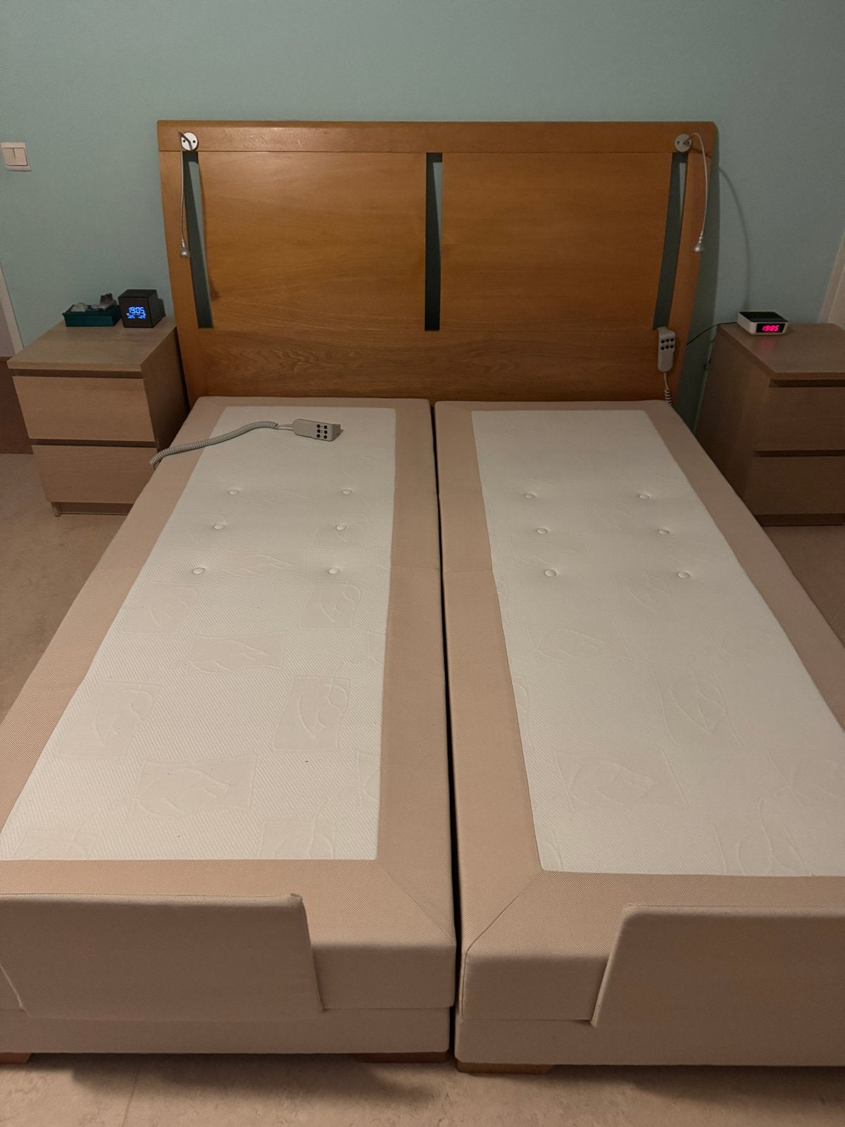 Tweepersoons boxspring Swiss Sense, Ophalen, Bruin, Tweepersoons, 180 cm