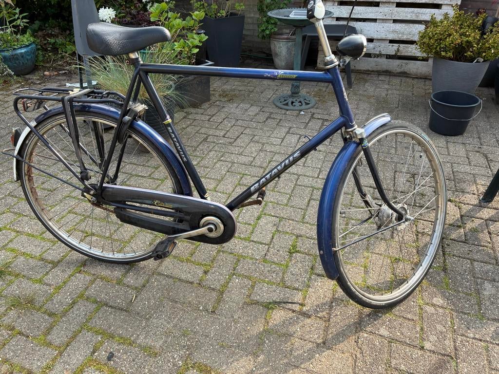 Batavus Hoge Herenfiets 65 cm - Terugtraprem & Handrem, Fietsen en Brommers, Fietsen | Heren | Herenfietsen, Gebruikt, Batavus