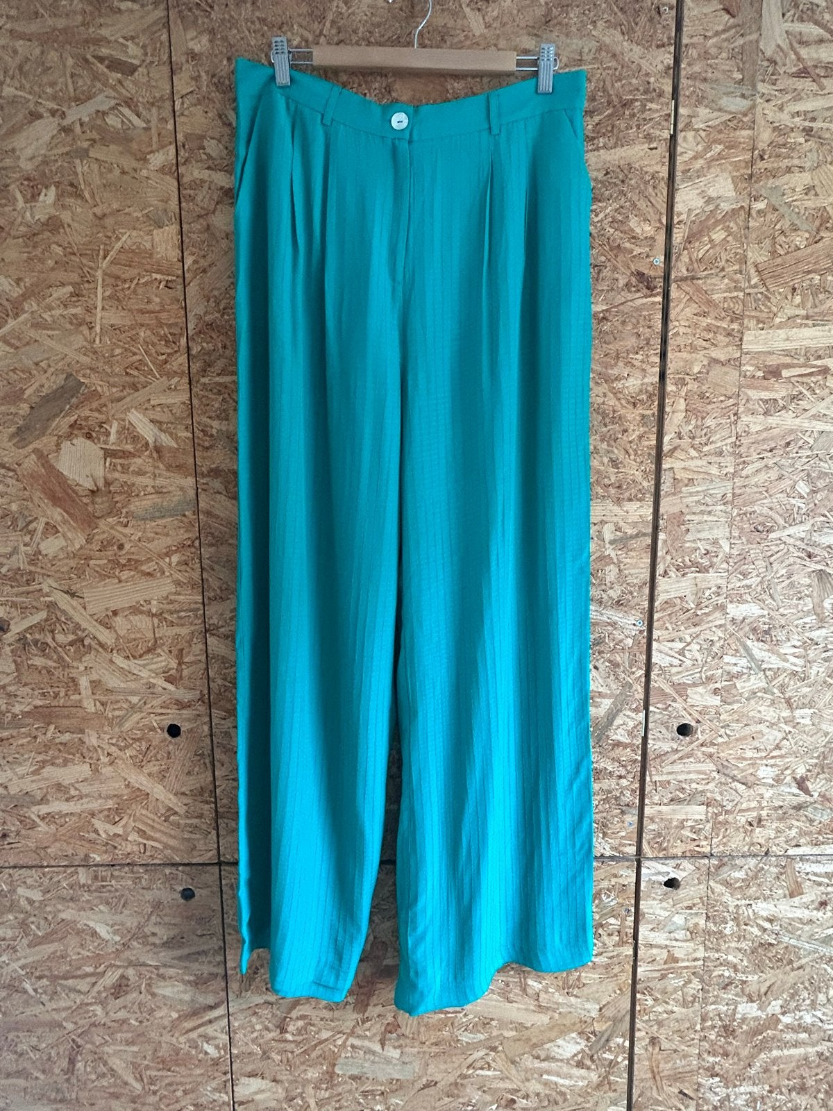 King Louie broek turquoise maat 44, Overige kleuren, Maat 42/44 (L), Ophalen of Verzenden, Zo goed als nieuw