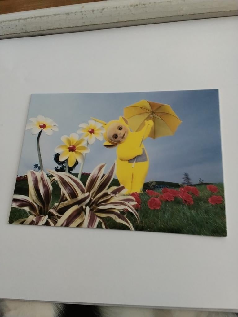 TELETUBBIES. LAA LAA MET PARAPLU, Ophalen of Verzenden, Sterren en Beroemdheden