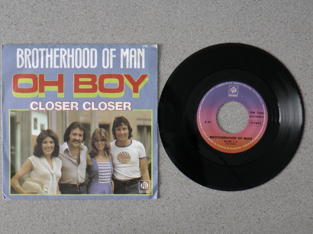 Brotherhood of Man - Oh boy VINYL SINGLE, Gebruikt, 7 inch, Pop, Fotohoes