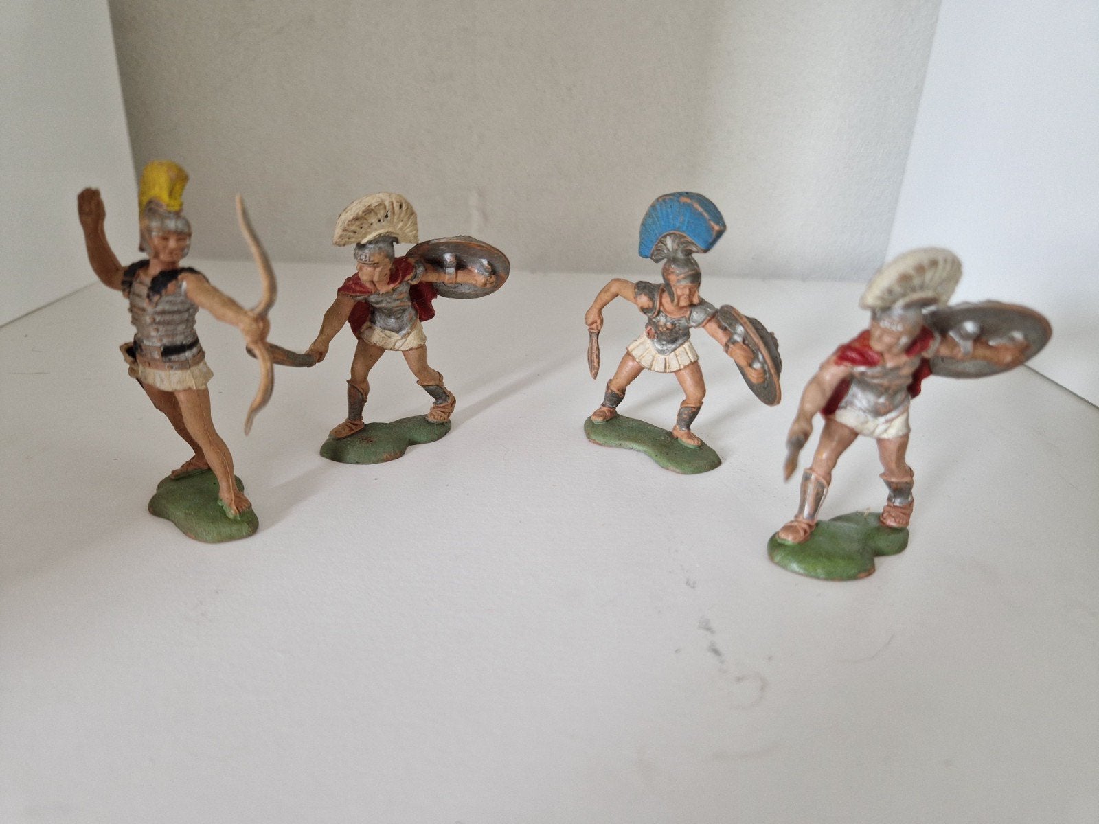 Britains - 4 Gladiatoren Jaren 50/60, Ophalen of Verzenden