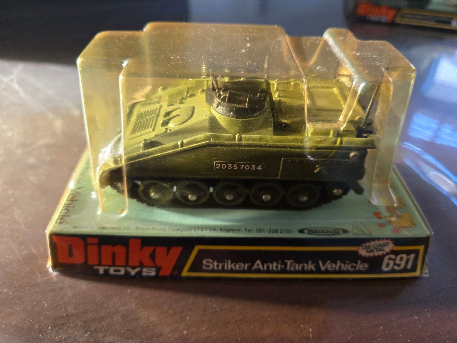 Dinky-toys Striker Anti-Tank Vehicle, Overige merken, Tank, 1:32 tot 1:50, Ophalen of Verzenden