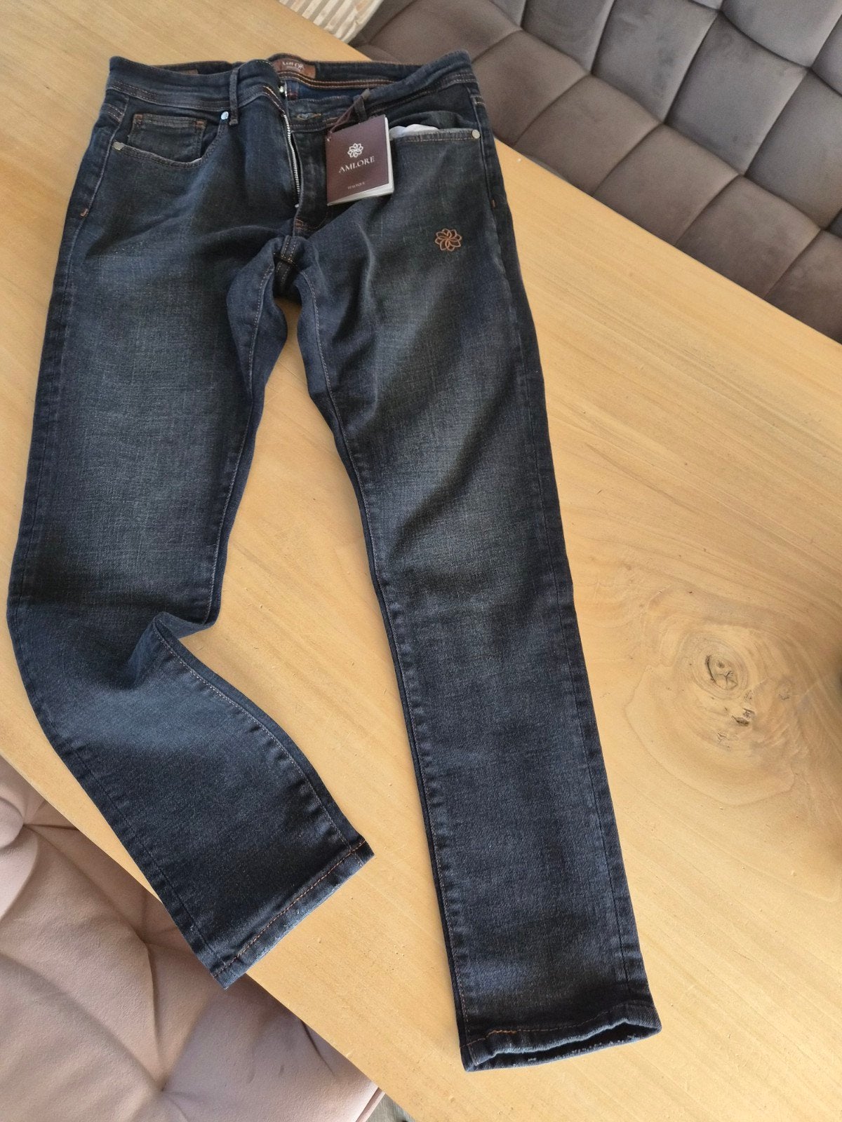 AMLORE JEANS, Blauw, Nieuw, W32 (confectie 46) of kleiner, Ophalen of Verzenden