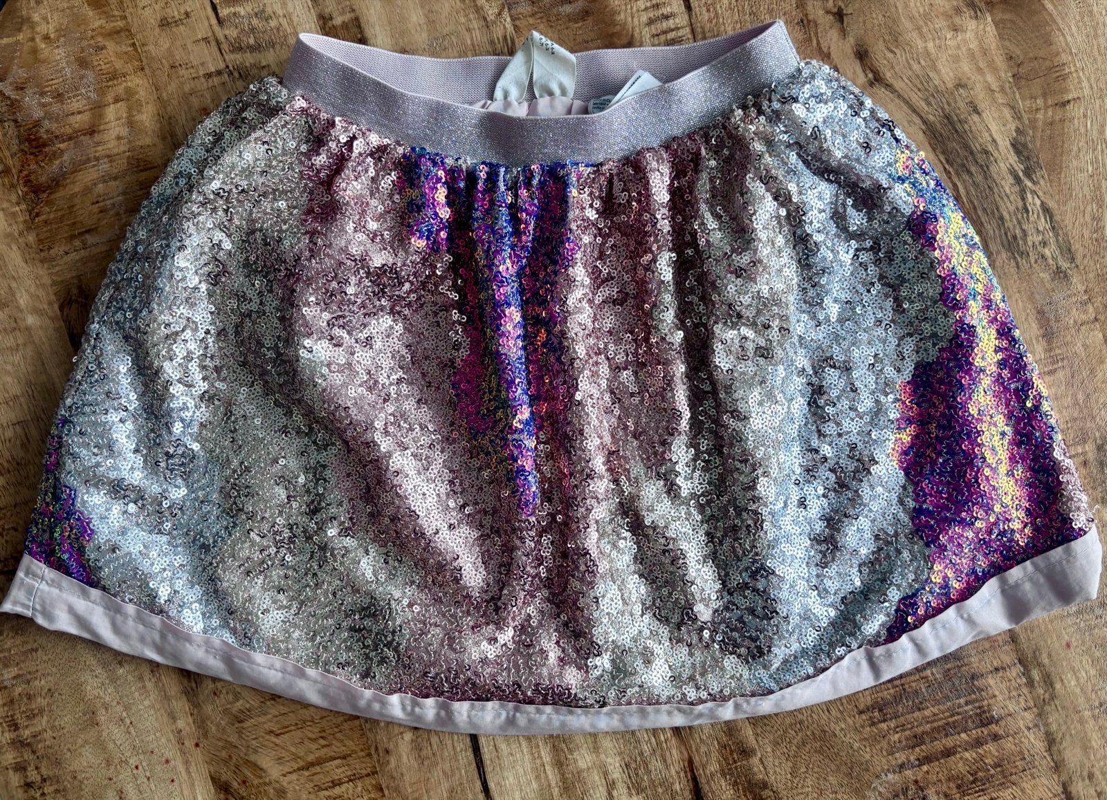 H&M pailletten rokje maat 122, Ophalen, Zo goed als nieuw, Meisje, Jurk of Rok