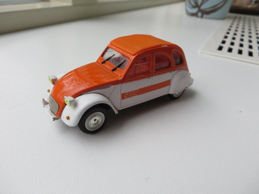 Norev Citroen 2CV 4 Eend SPOT, Ophalen of Verzenden, Gebruikt, Auto
