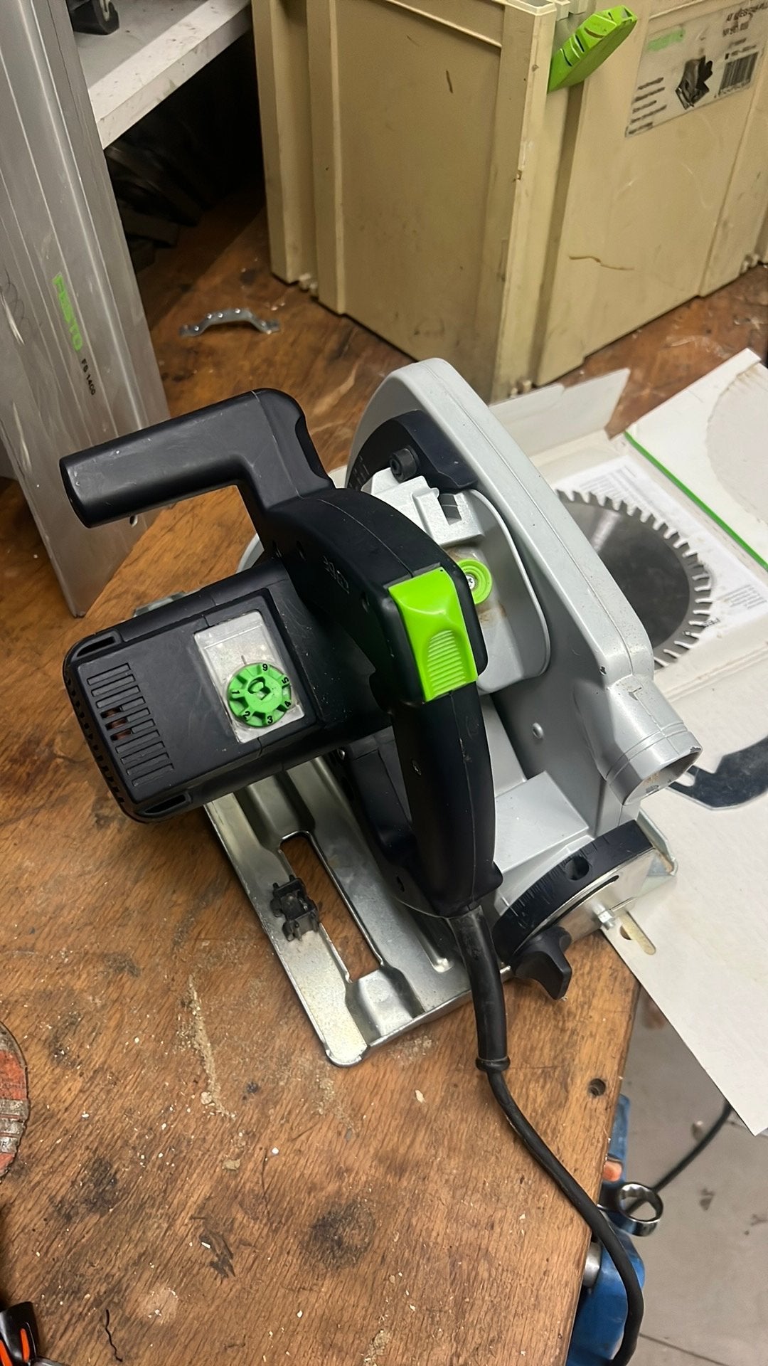 Festo /festool at 65 eb plus invalzaag inc geleider 140, Ophalen of Verzenden