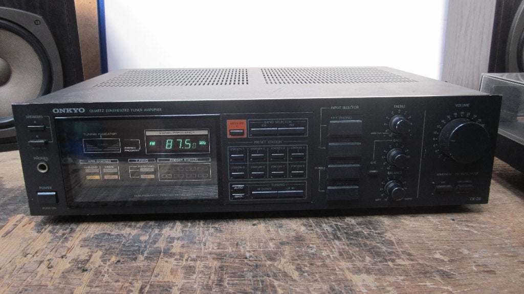 Onkyo Quartz Synthesized Tuner Amplifier TX-26, Gebruikt, Ophalen of Verzenden, 120 watt of meer, Stereo