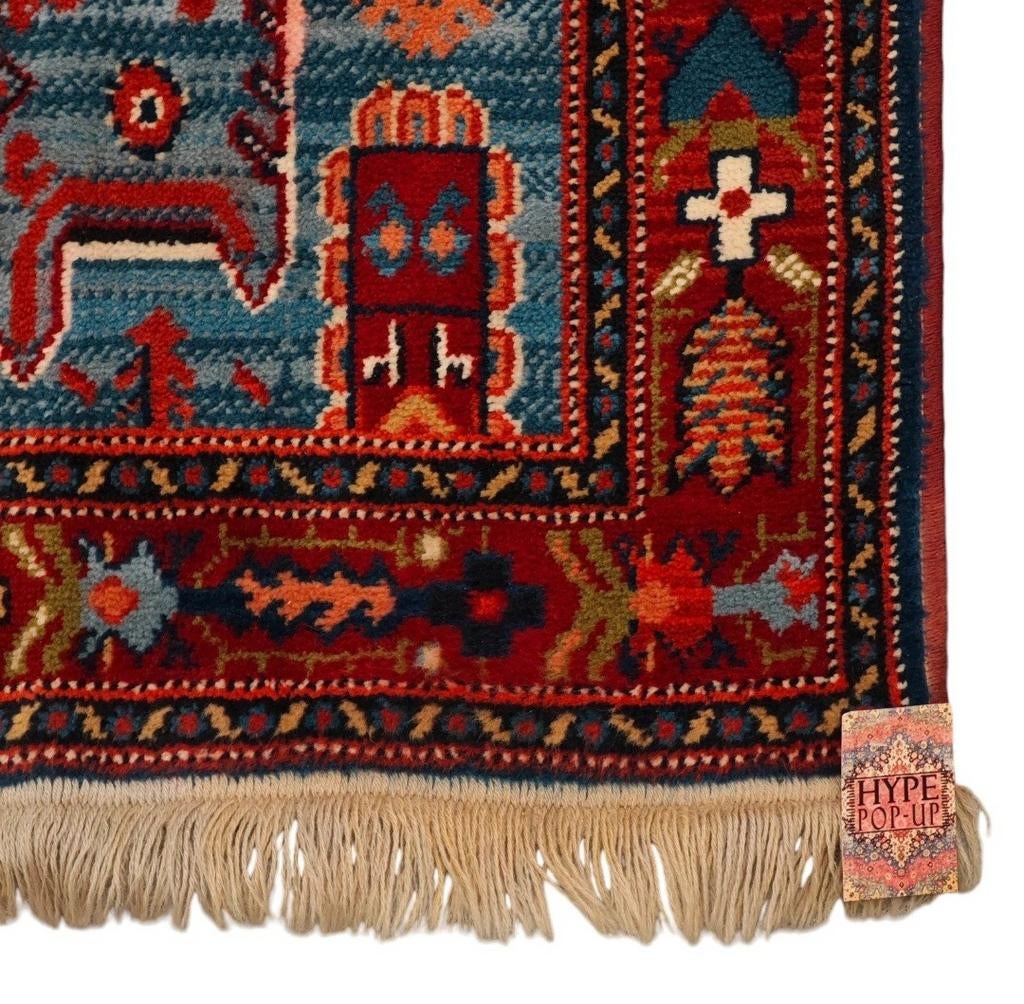 Vintage oosters wol Karian vloerkleed Nomad LDP 118x196cm, Huis en Inrichting, Stoffering | Tapijten en Kleden, 100 tot 150 cm