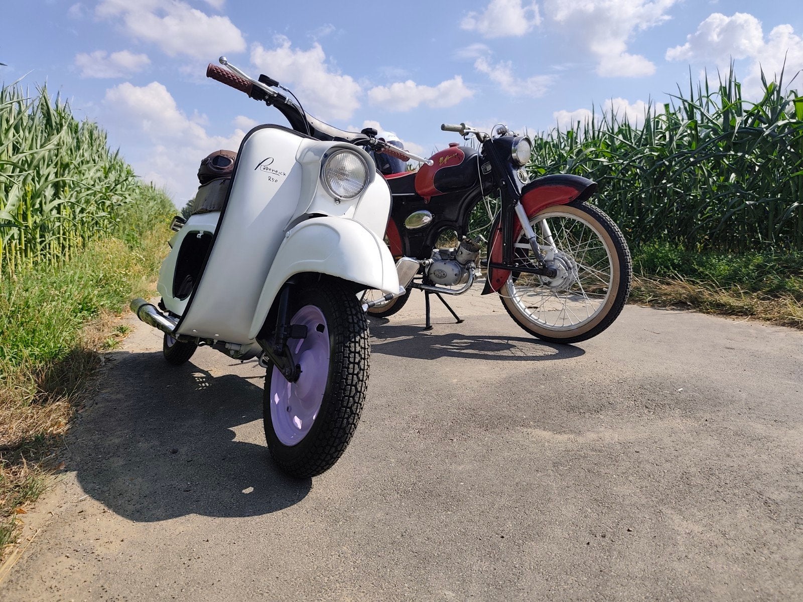 Rabeneick R50 uit 1962 – Klassieke scooter met veel potentie, Fietsen en Brommers, Ophalen, Benzine