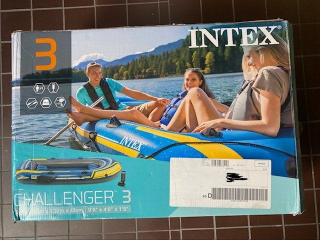 Intex Challenger 3 Opblaasboot, Drie personen of meer, Overige typen, Ophalen of Verzenden, Gebruikt