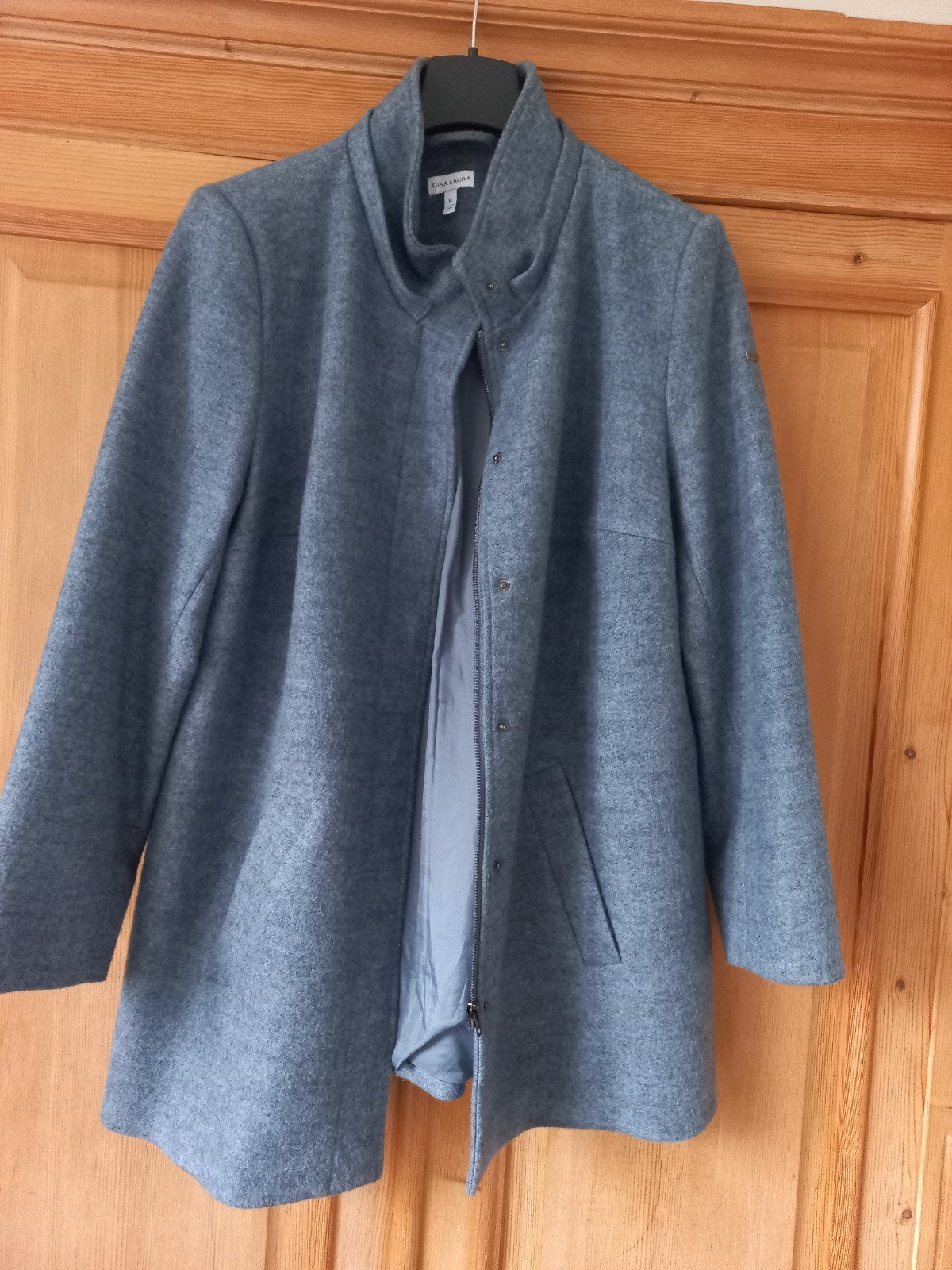 Gina Laura Driekwart Winterjas - Zo goed als nieuw, Kleding | Dames, Blauw, Maat 46/48 (XL) of groter, Ophalen of Verzenden, Zo goed als nieuw