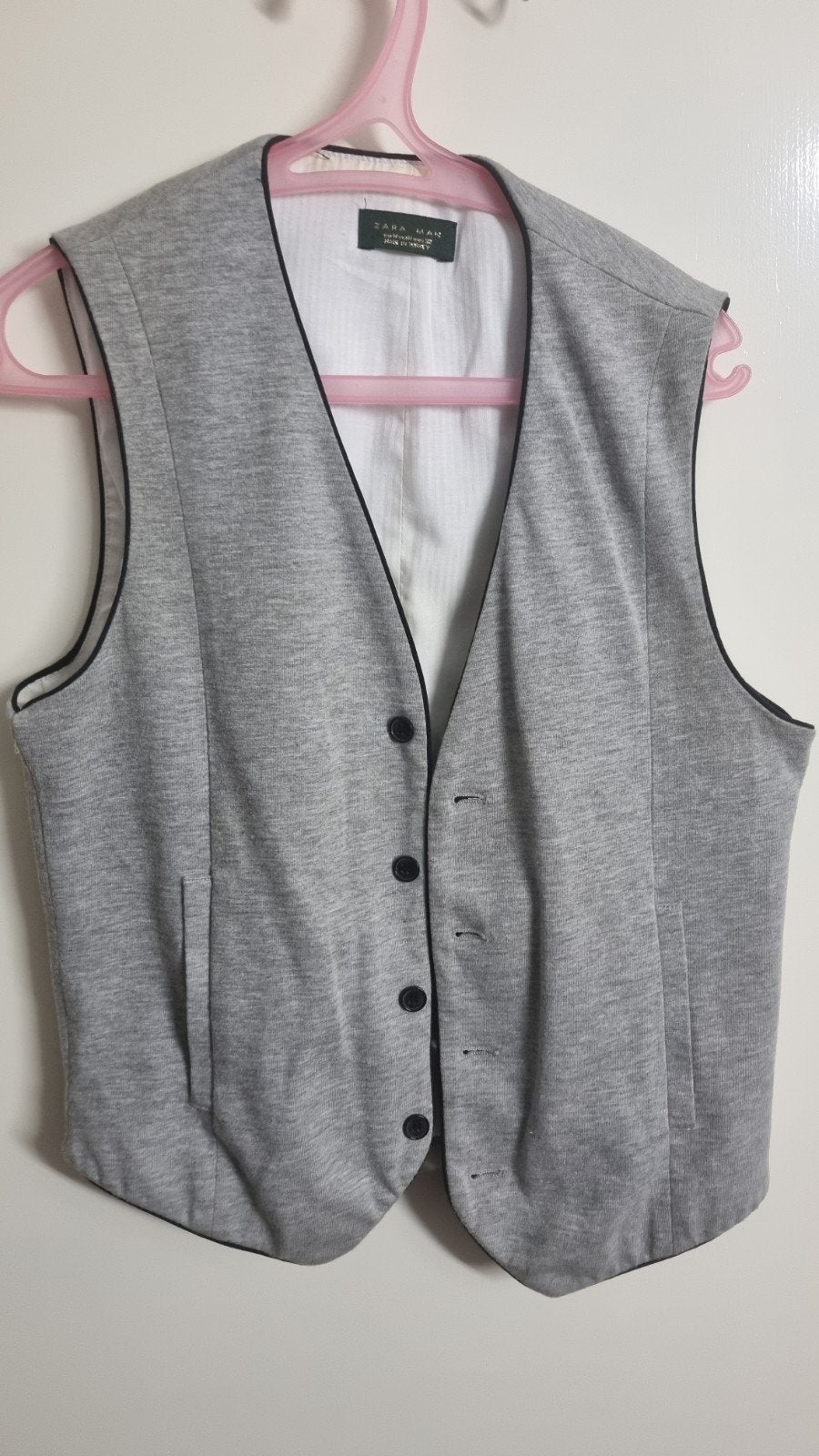 Zara Man grijs gilet maat M, Maat 48/50 (M), Ophalen of Verzenden, Zo goed als nieuw, Zara Man