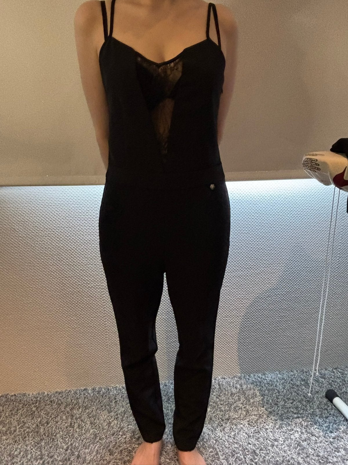 Liu jo jumpsuit met kant maat s, Kleding | Dames, Ophalen of Verzenden, Zo goed als nieuw, Maat 36 (S), Zwart