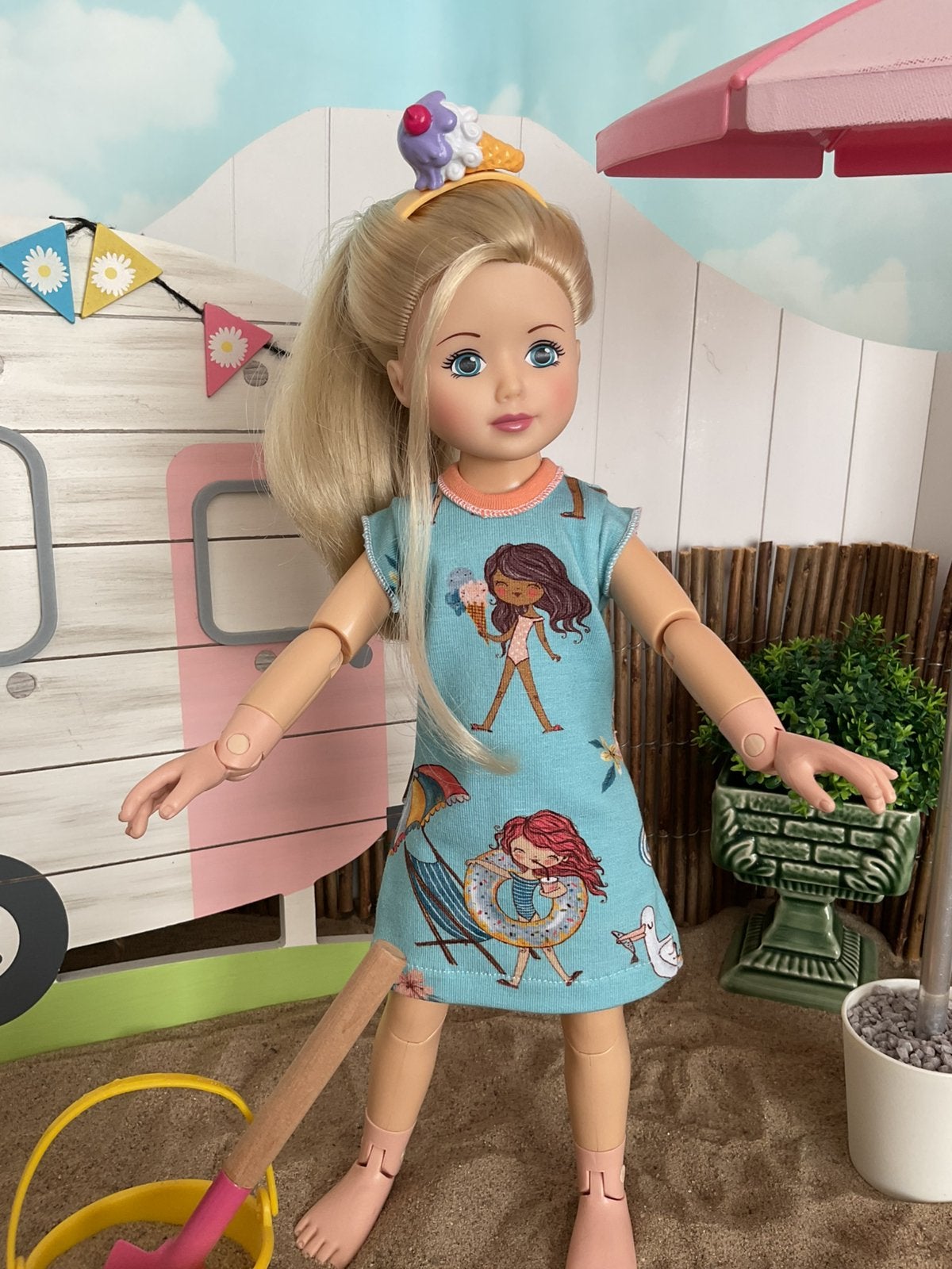 Jolina Ballerina , zomerjurkje., Kinderen en Baby's, Speelgoed | Poppen, Ophalen of Verzenden, Nieuw, Overige typen
