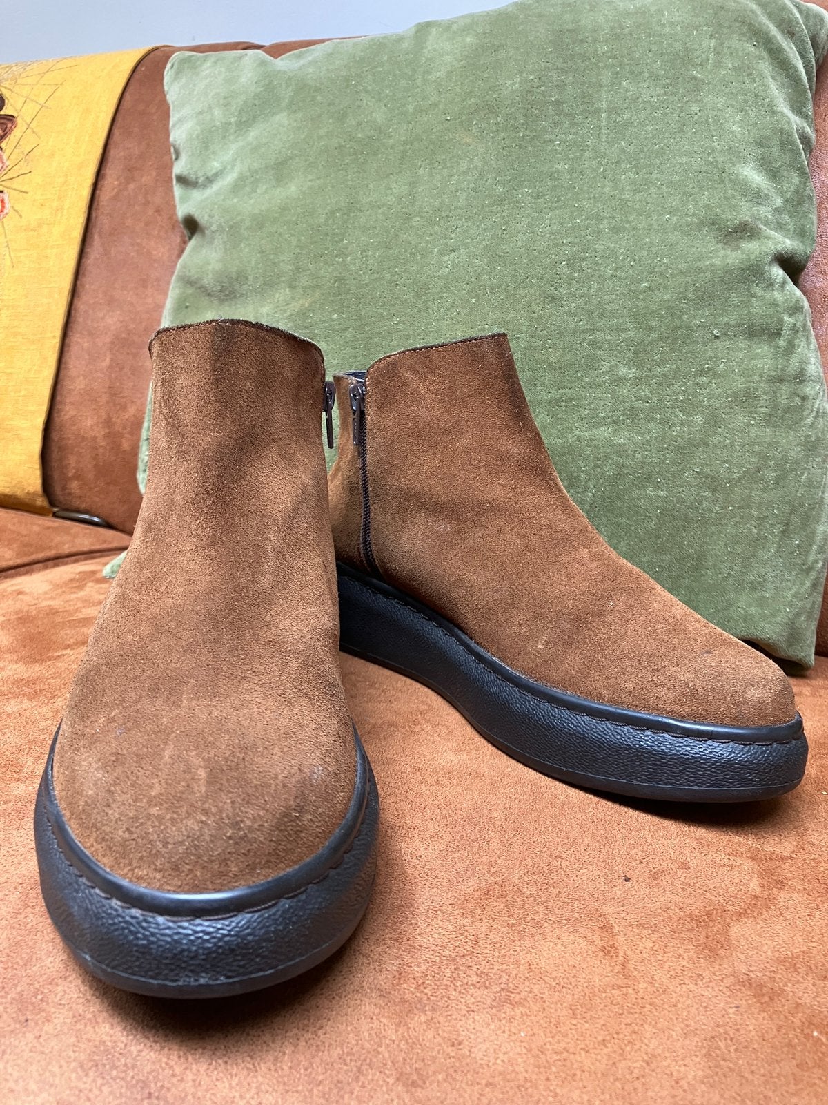 Izgst suede/leren laarsjes mt 39  Biba, Ophalen of Verzenden, Zo goed als nieuw, Bruin