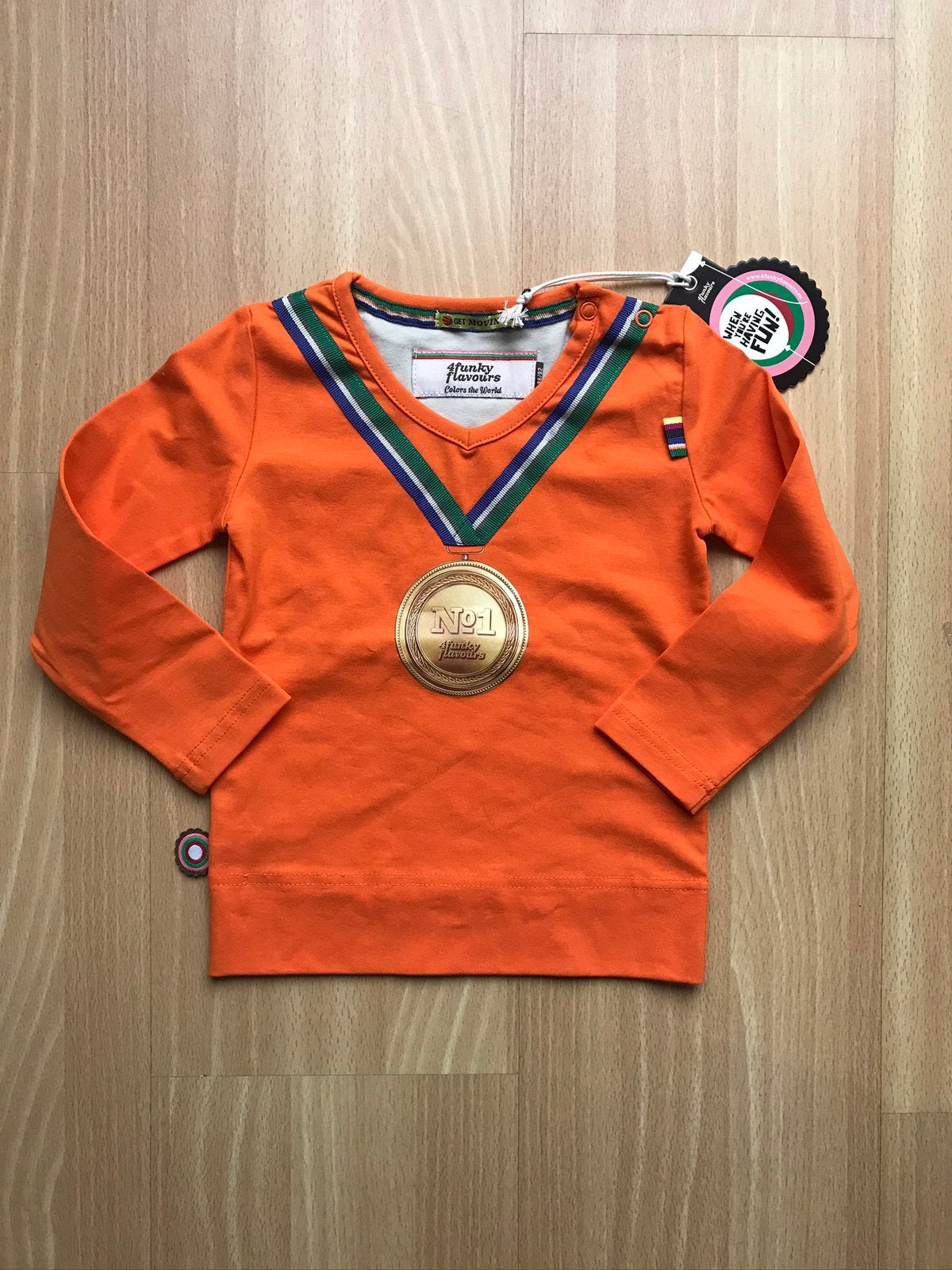 Longsleeve 4ff 4 funkty flavours maat 86 nieuw, Kinderen en Baby's, Ophalen of Verzenden, Zo goed als nieuw, Meisje, Shirtje of Longsleeve