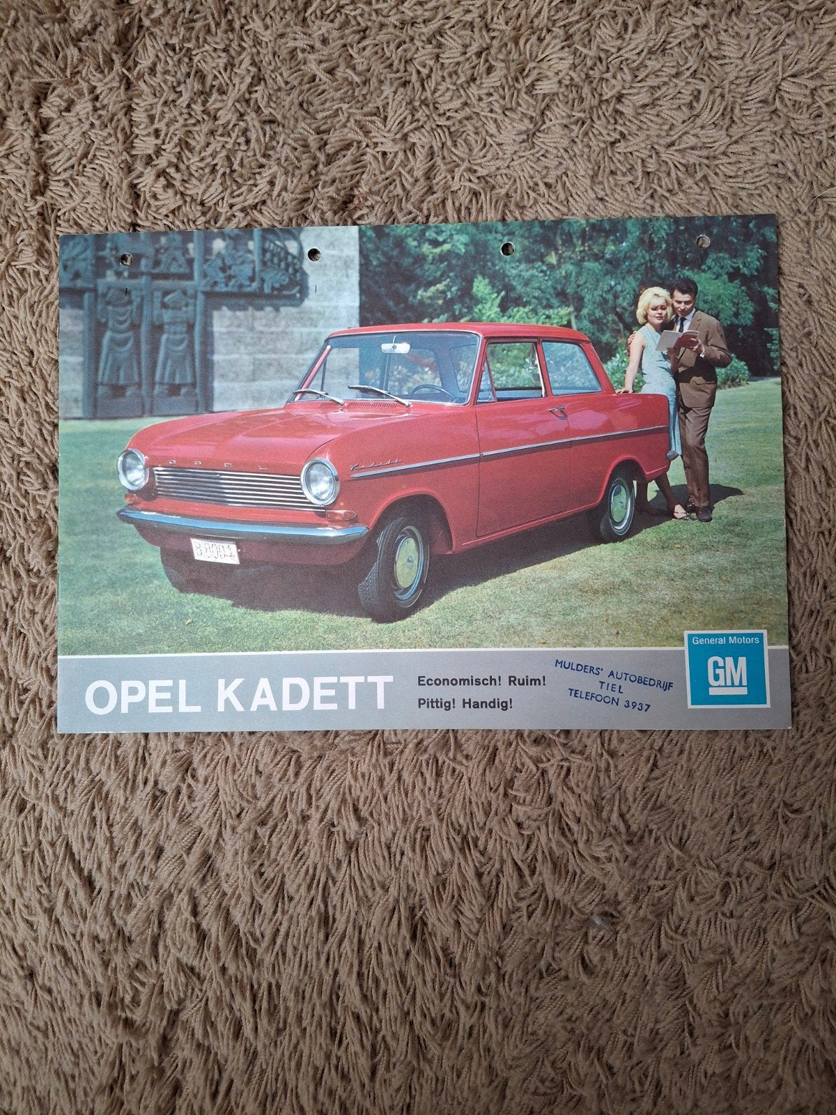 Autofolder Opel Kadett A, Verzenden, Zo goed als nieuw, Opel