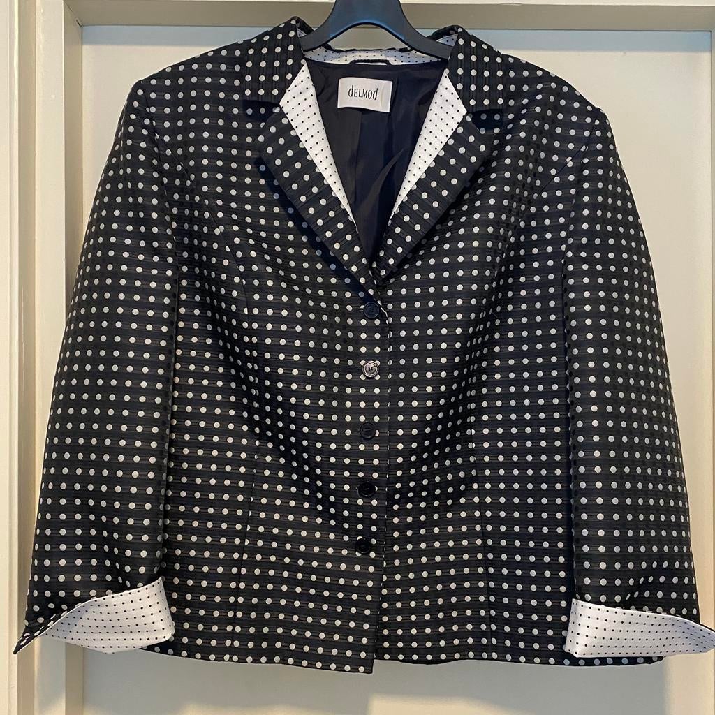 DELMOD POLKADOT JASJE 46-48(?), Overige kleuren, Maat 46/48 (XL) of groter, Ophalen of Verzenden, Zo goed als nieuw