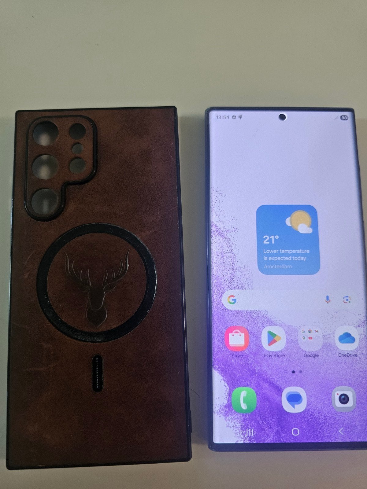 Samsung Galaxy S22 Ultra met hoesje 128g, Telecommunicatie, Mobiele telefoons | Overige merken, Ophalen of Verzenden, Gebruikt