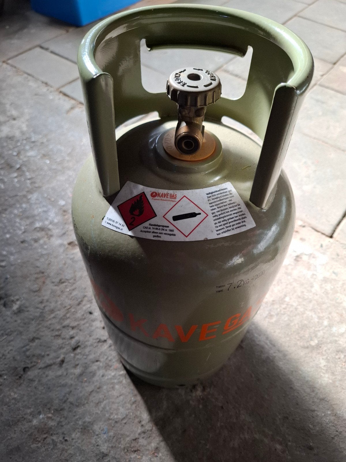 Lege Kave Gasfles 7.2 KG - Ideaal voor BBQ of Camping, Ophalen, Gebruikt