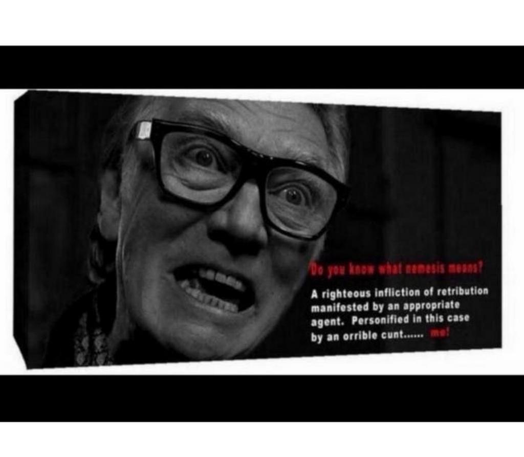 XL groot Canvas 106x56cm SNATCH BRICK TOP QUOTE Nemesis, Ophalen of Verzenden, H, H, H