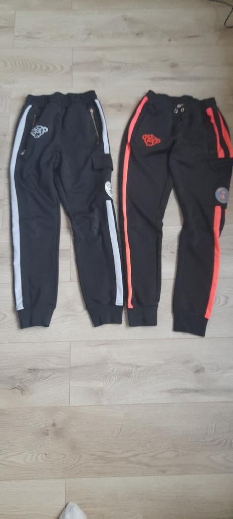 Twee Gedragen Joggingbroeken - Maat 34 (xs) of kleiner, Zwart, Black bananas, Ophalen of Verzenden, Maat 34 (XS) of kleiner