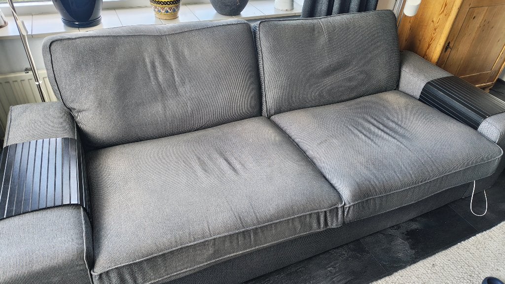 Ikea KIVIT 3-zits bank Tresund antraciet, Huis en Inrichting, Banken | Bankstellen, Ophalen, Gebruikt, Driepersoons, 75 tot 100 cm
